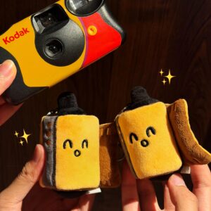 Plush Film Roll Keychain, Camera Bag Charm, Photography Accessory