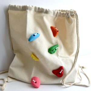 Rock Climbing Backpack with Hand-Sewn Holds – Canvas Outdoor Adventure Bag