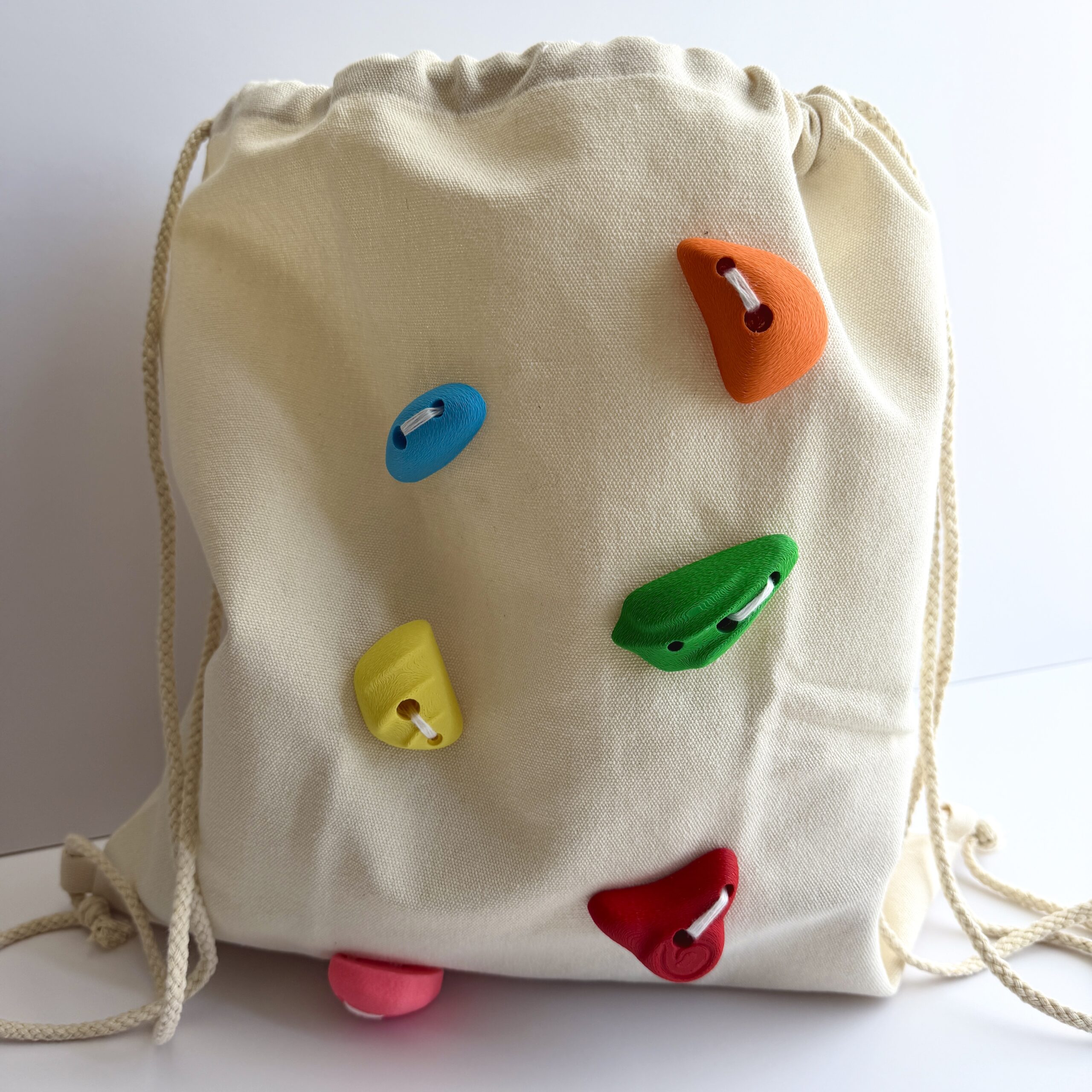 Rock Climbing Backpack with Hand-Sewn Holds – Canvas Outdoor Adventure Bag - Image 3