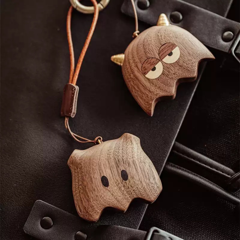 Matching Wooden Couple Keychain Set, Interlocking Branch Pendants, Personalized Anniversary Gift - Image 3